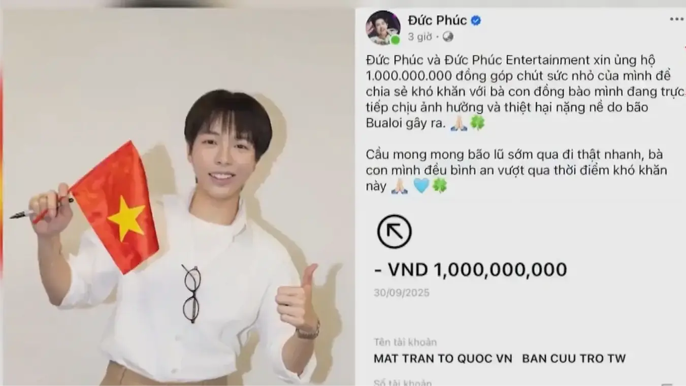 Nhiều nghệ sĩ Việt hỗ trợ người dân bị thiệt hại bởi bão lũ